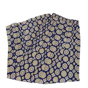 Vintage Leslie Fay Skirt Women’s 16 Patterned Pleated Maxi Fall Winter Patterned